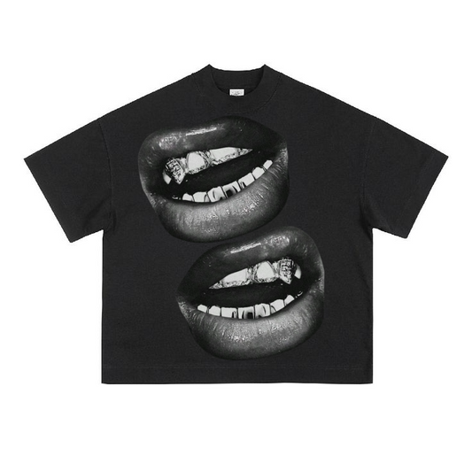 "GOLD N GRILLZ" OVERSIZED T-SHIRT